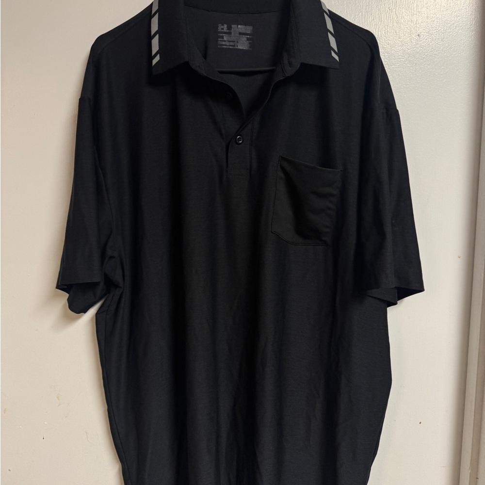 UA XXL Black Men's Polo Shirt
